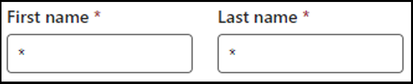 SharePoint Last and First Name entry fields